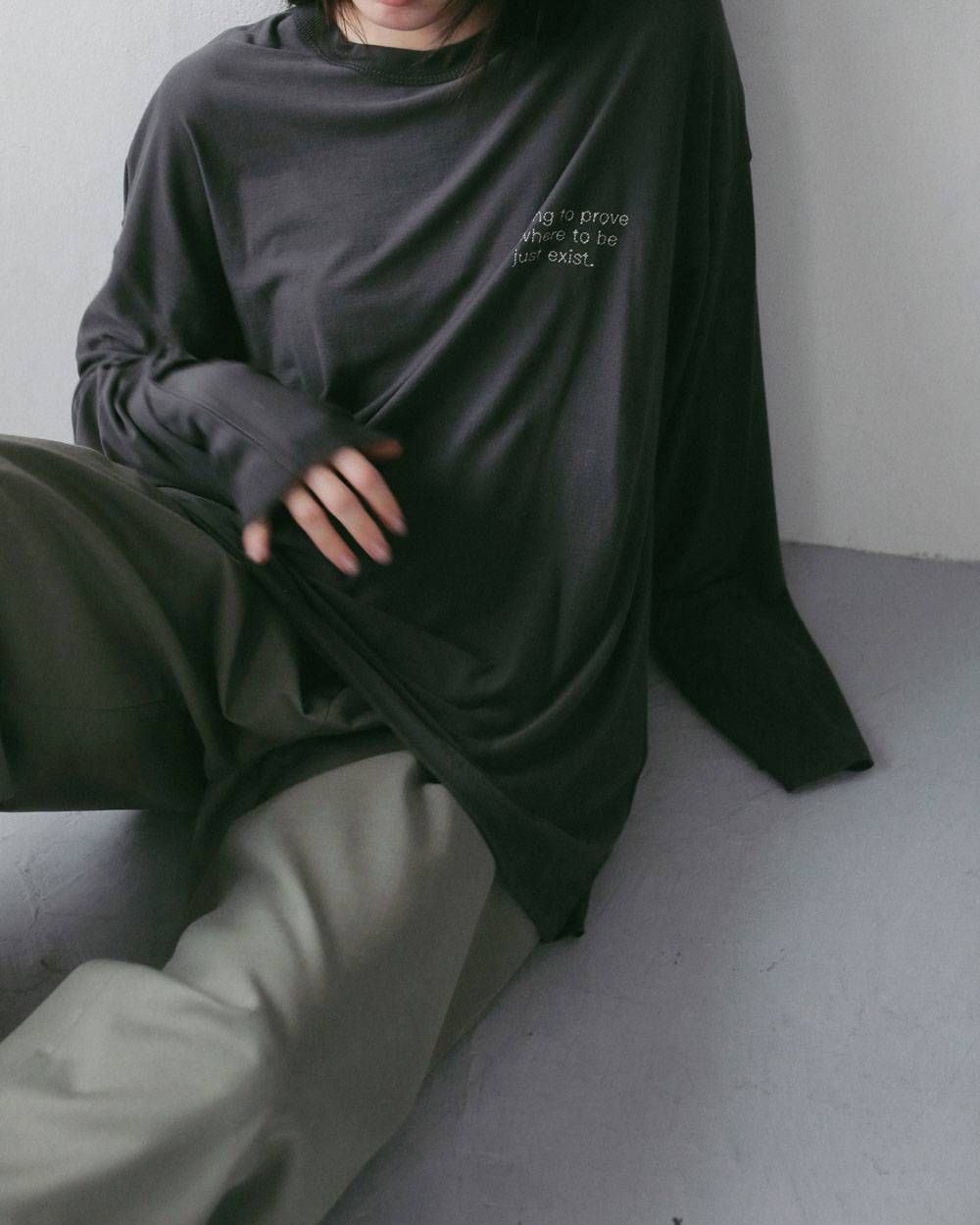ツイル タックワイドパンツ (オリーブ) Twill Tuck Widepants (Olive) / 27SS