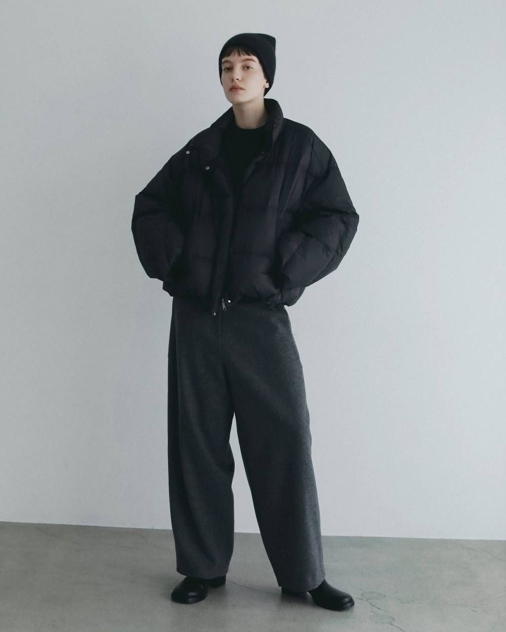 ウールコクーンパンツ (ネイビー) Wool Cocoon Pants (Navy) / 26AW 【6月29日まで期間限定予約】