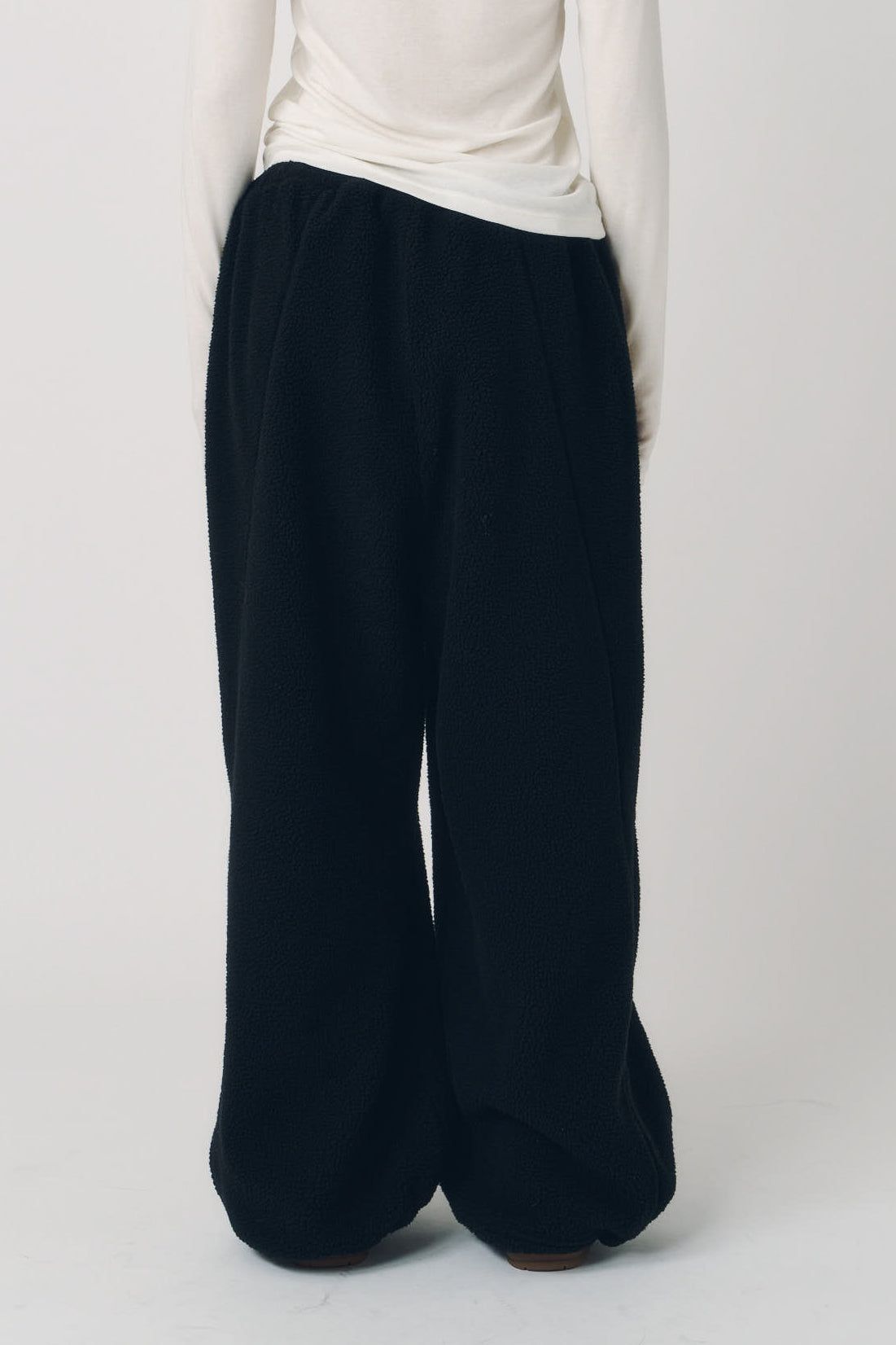 ボアパンツ (ブラック) switching boa pants(unisex) (Black) / 26AW