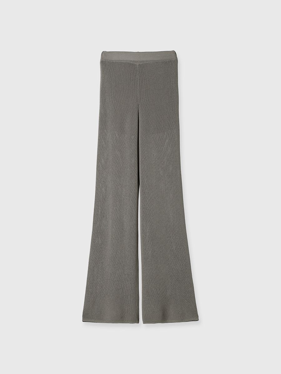 【25SS】ACETATE KNIT PANTS / アセテート ニットパンツ (グレーベージュ)