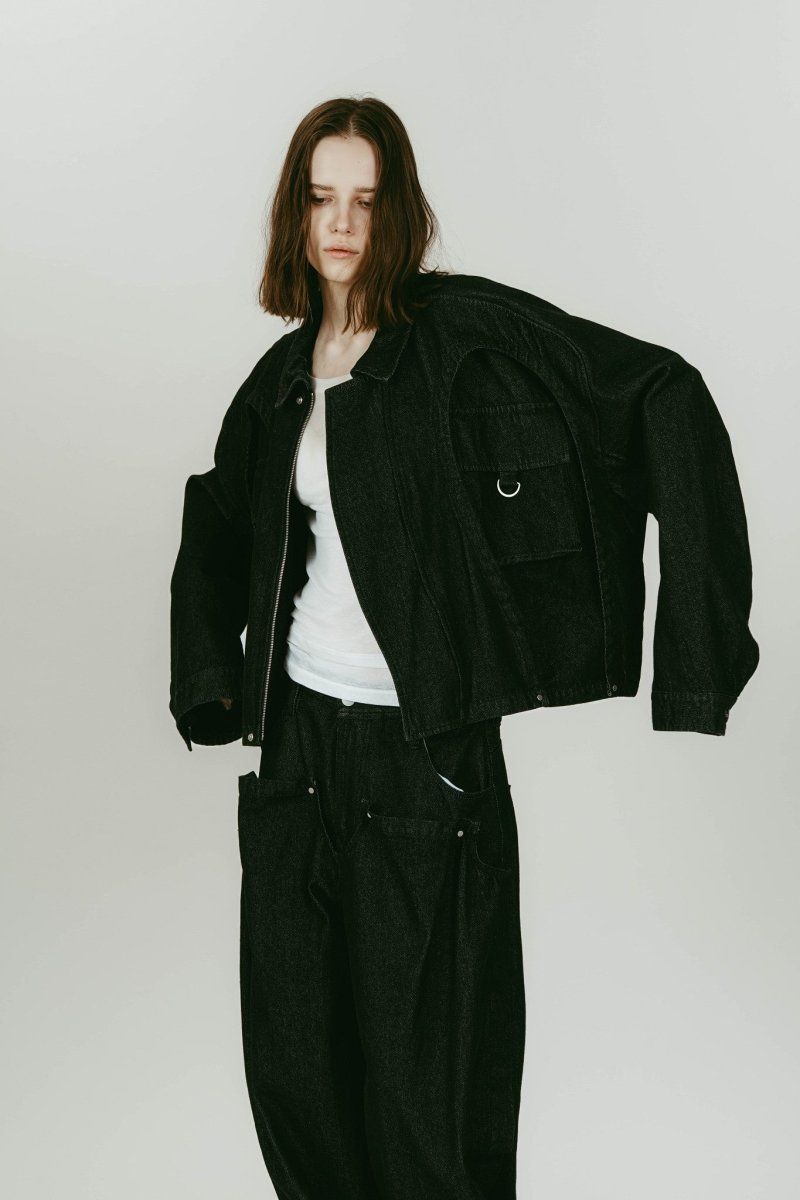 rounded pocket jacket(unisex) (Black) / ラウンドポケットジャケット (ブラック) / 26SS
