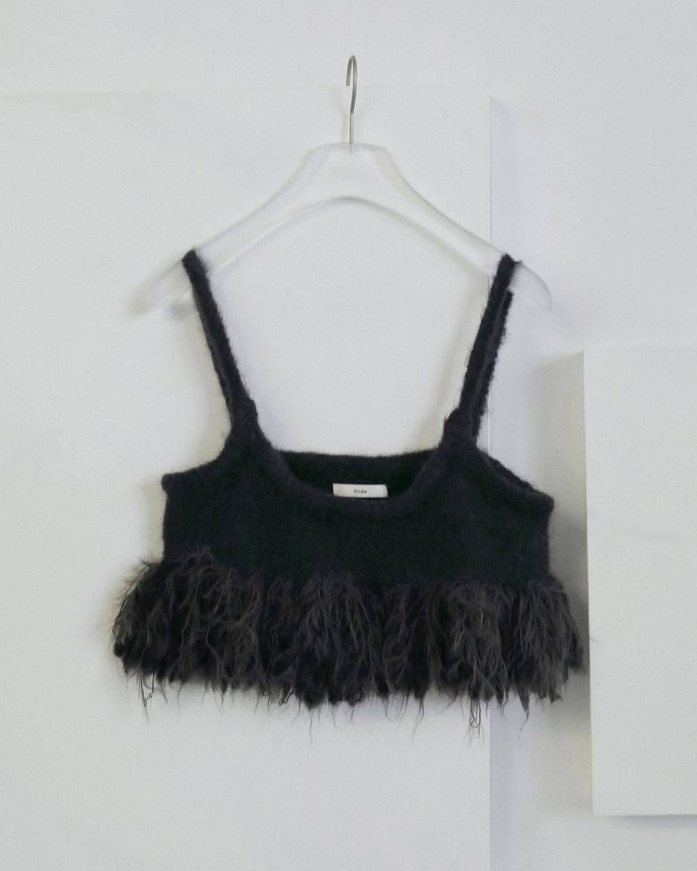 フリンジビスチェ (チャコールグレー) Fringe Bustier (Charcoal gray) / 26AW 【6月29日まで期間限定予約】