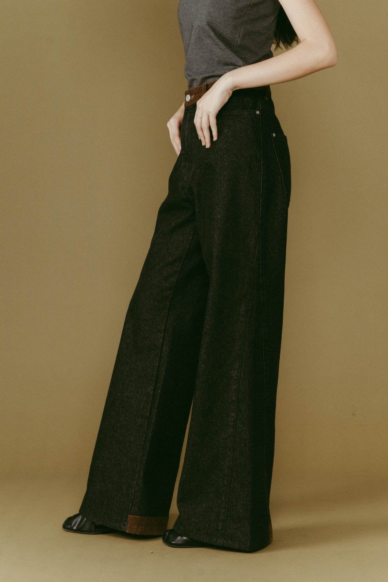 denim baggy pants(unisex) / デニムバギーパンツ (ブラック) / 25AW