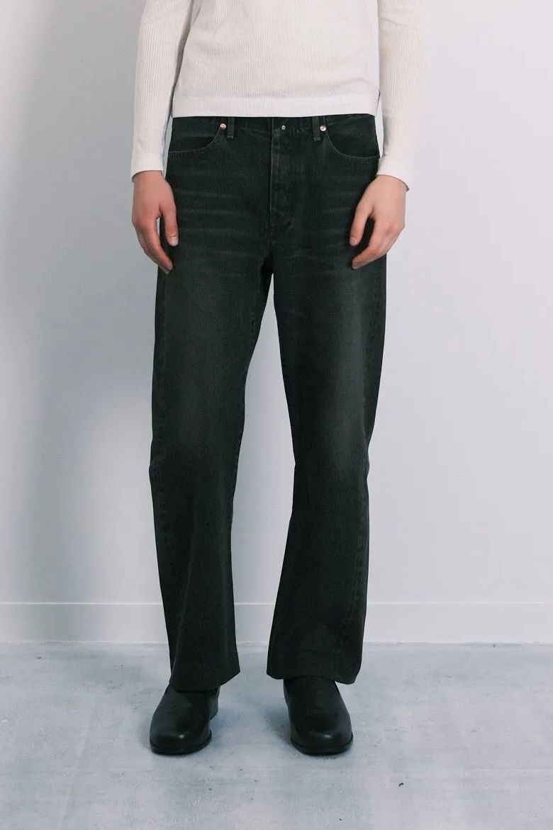 ニュークラシック ジーントラウザーズ (ダスティブラック) NEW CLASSIC JEAN TROUSERS (Dusty black) /デニムパンツ / ジーンズ / メンズ / ユニセックス