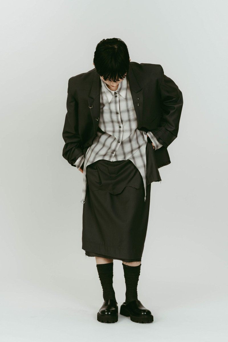 vintage tailored jacket (Gray) / ヴィンテージ テーラードジャケット (グレー) / 26SS