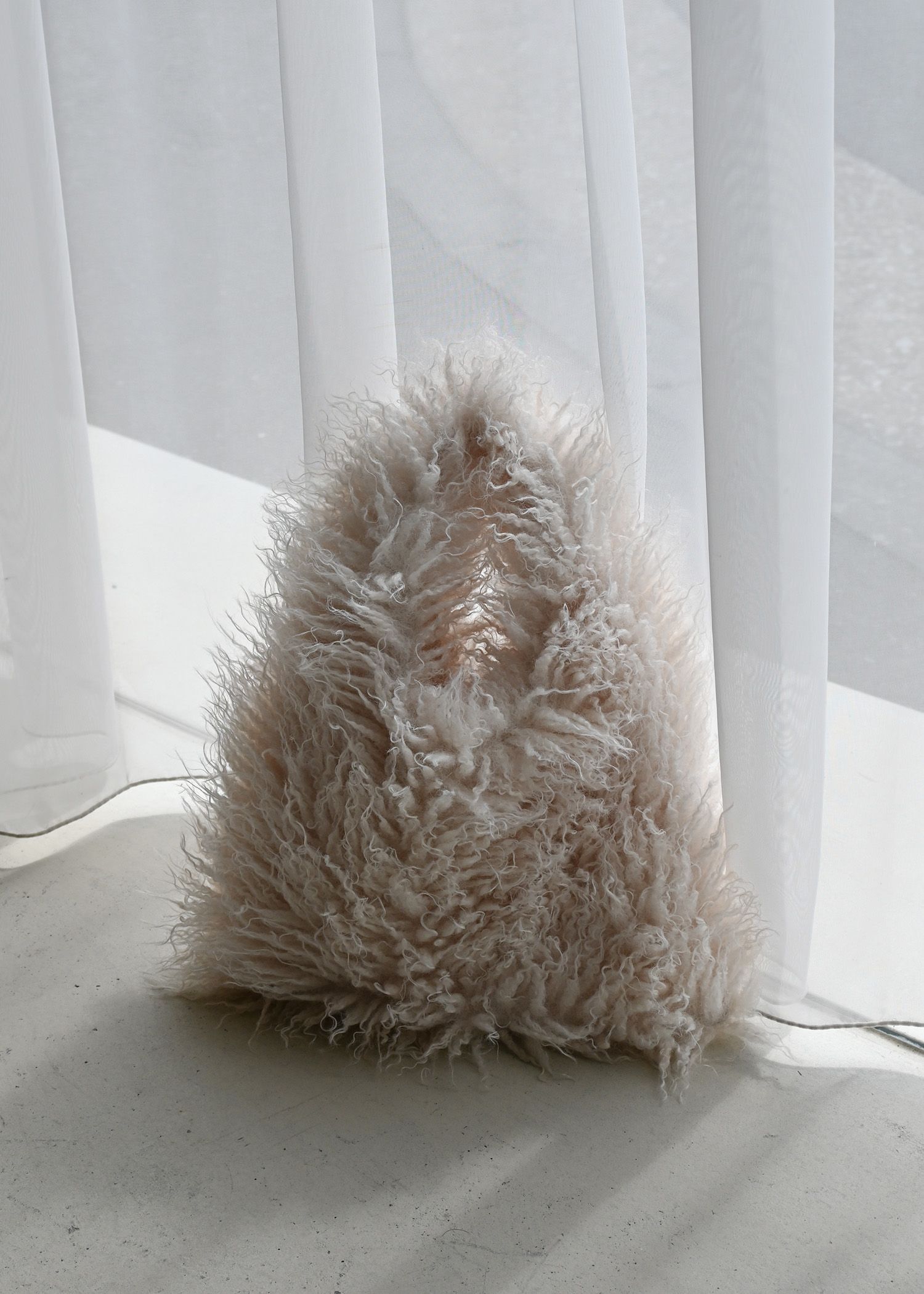 frizzy fur yeti bag / ファーバッグ (アイボリー) / 25AW