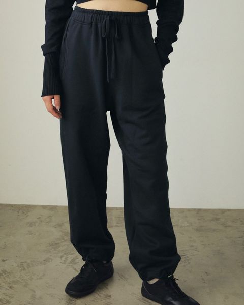 ドロスト スウェットパンツ (ネイビー) Drawstring Sweat Pants