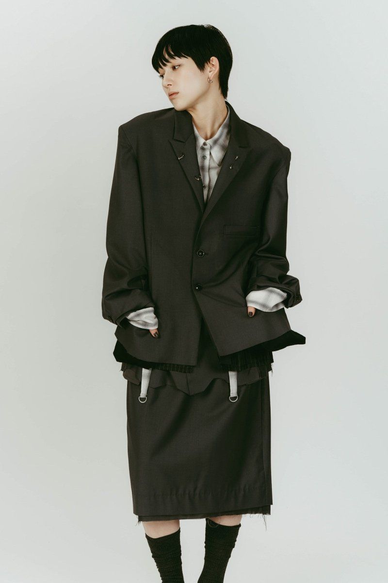 vintage tailored jacket (Gray) / ヴィンテージ テーラードジャケット (グレー) / 26SS