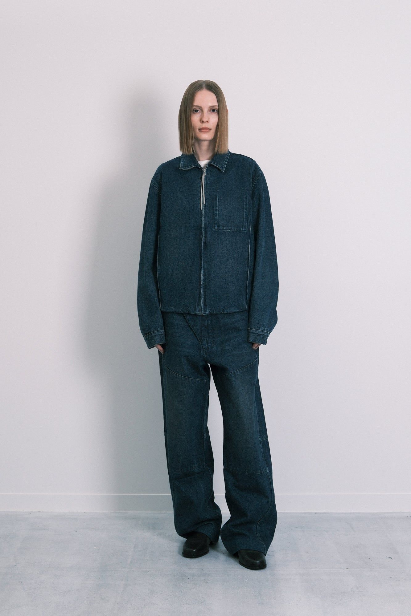 ユーティリティ ジーンジャケット (ダークブルー) UTILITY JEAN JACKET (Dark blue) /デニムジャケット / Gジャン / メンズ / ユニセックス