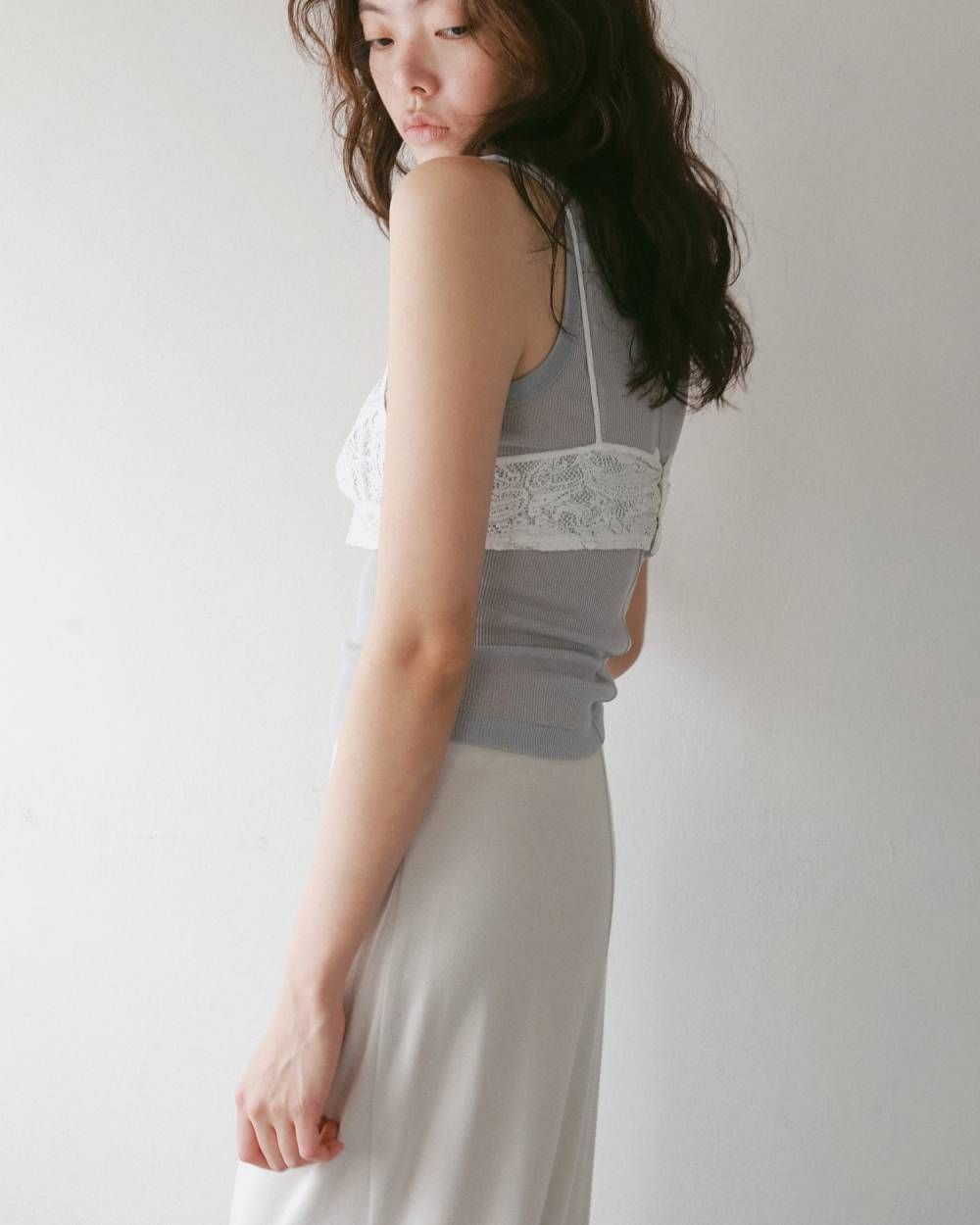 パイピングレース ブラトップ (ホワイト) Piping Lace Bratop (White) / 27SS