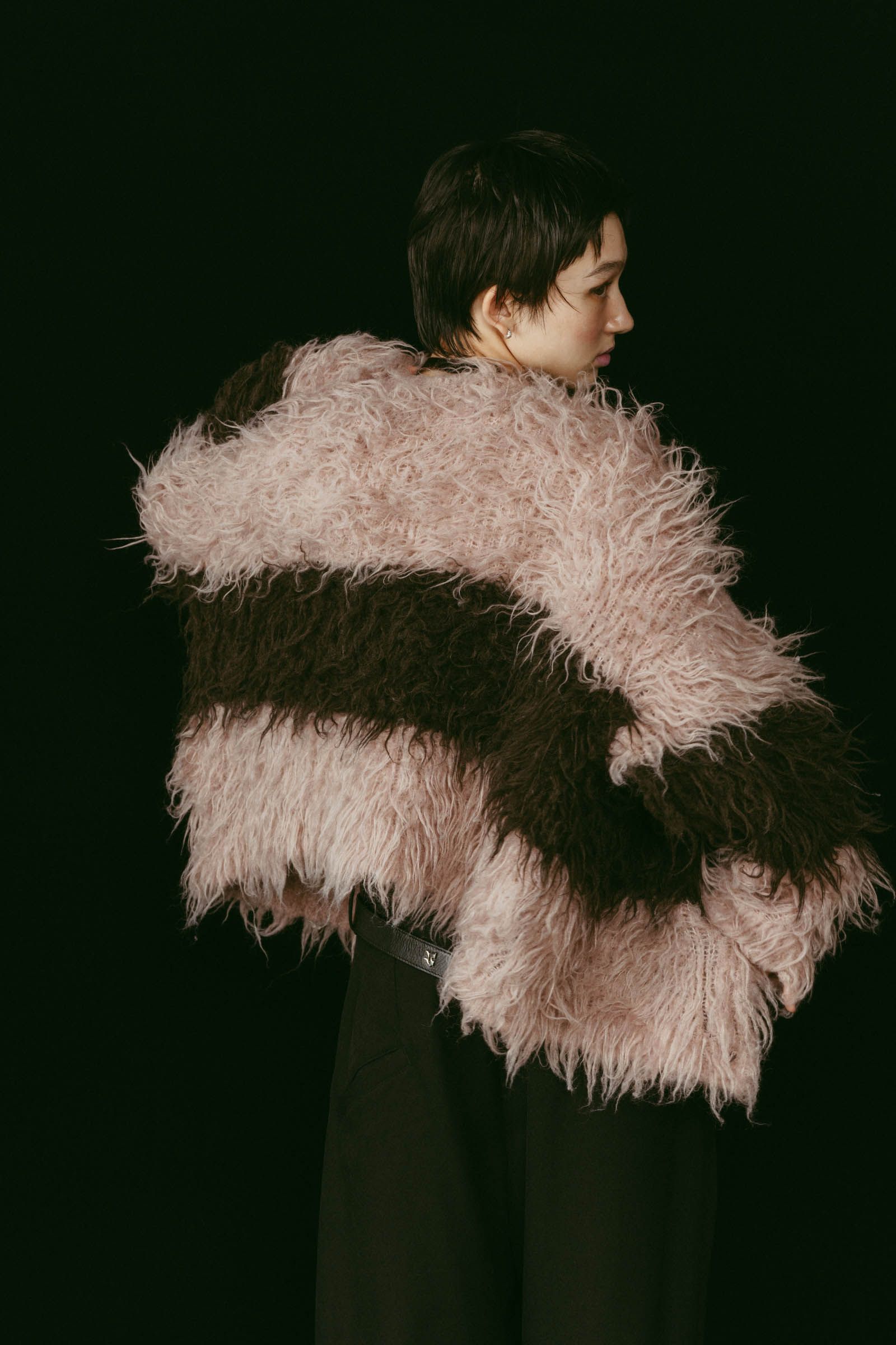 shaggy cardigan / シャギーカーディガン (ピンク) / 25AW