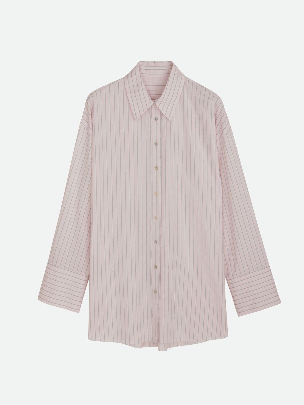 NOUNLESS - STRIPE SHIRT WITH SCARF / スカーフ付きストライプ