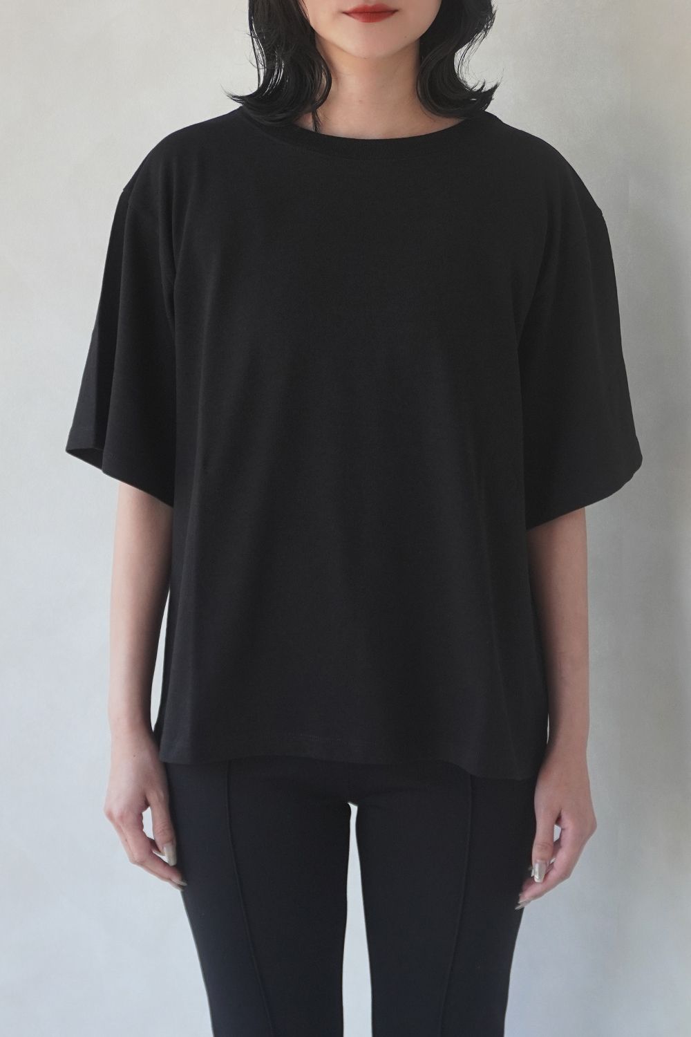 CASA FLINE - COTTON RELAX T-SHIRT / コットン リラックスTシャツ (ブラック) | Sir online ...