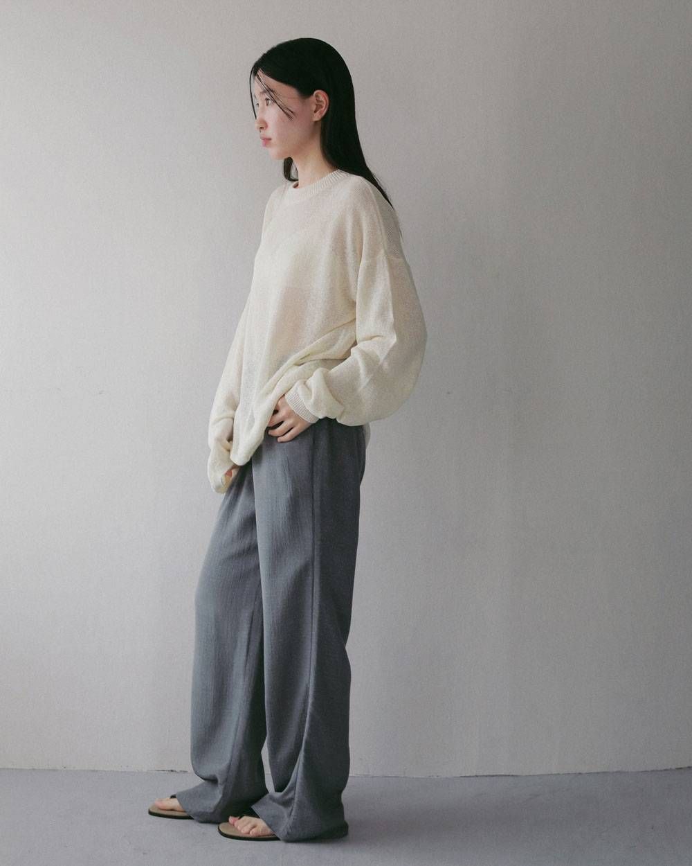 ドットジャガード ラフパンツ (アイスブルー) Dotjacquard Rough Pants (Iceblue) / 27SS