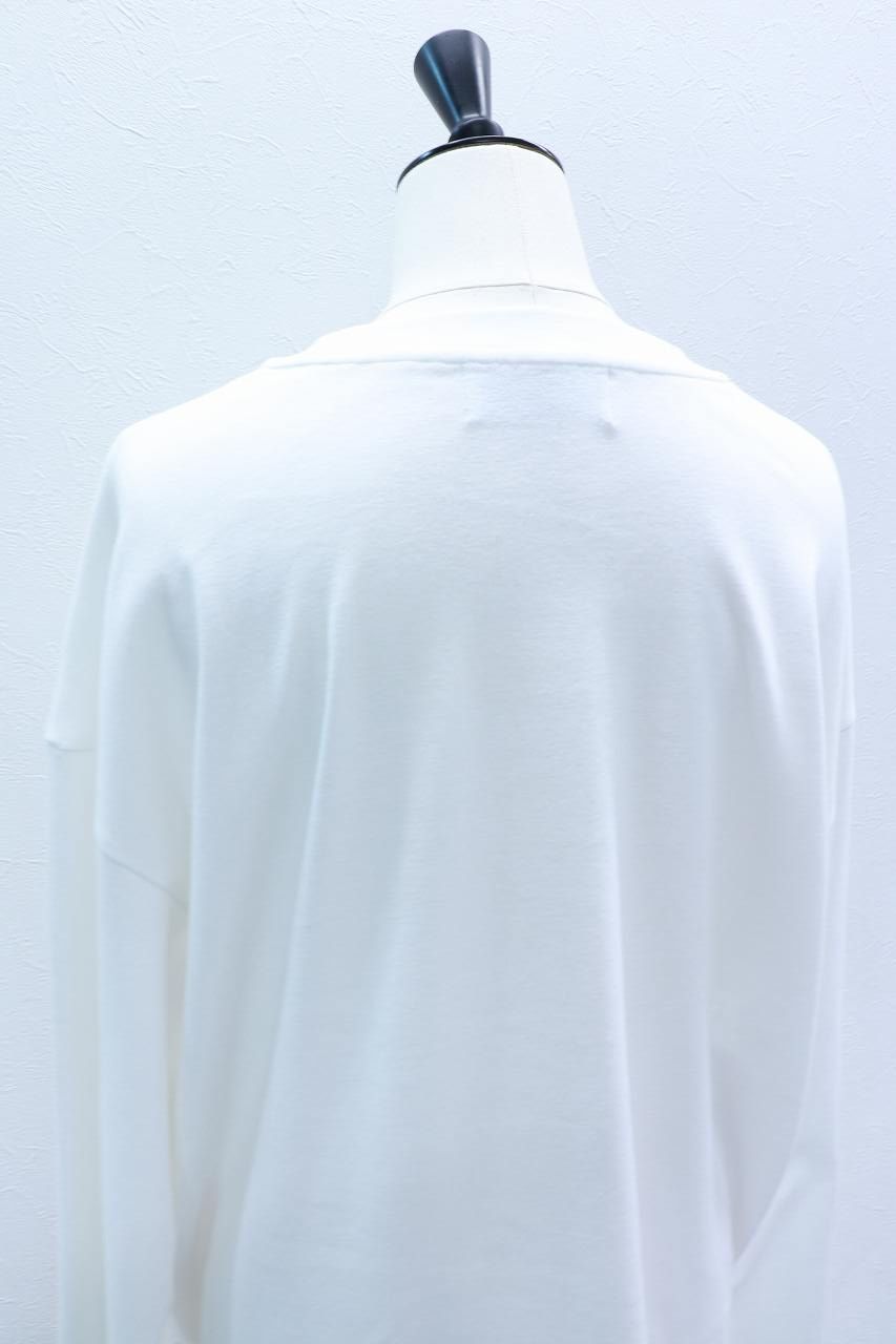 レイヤープリントロンT (ホワイト) Layered long-sleeve graphic T-shirt (White) / 26AW