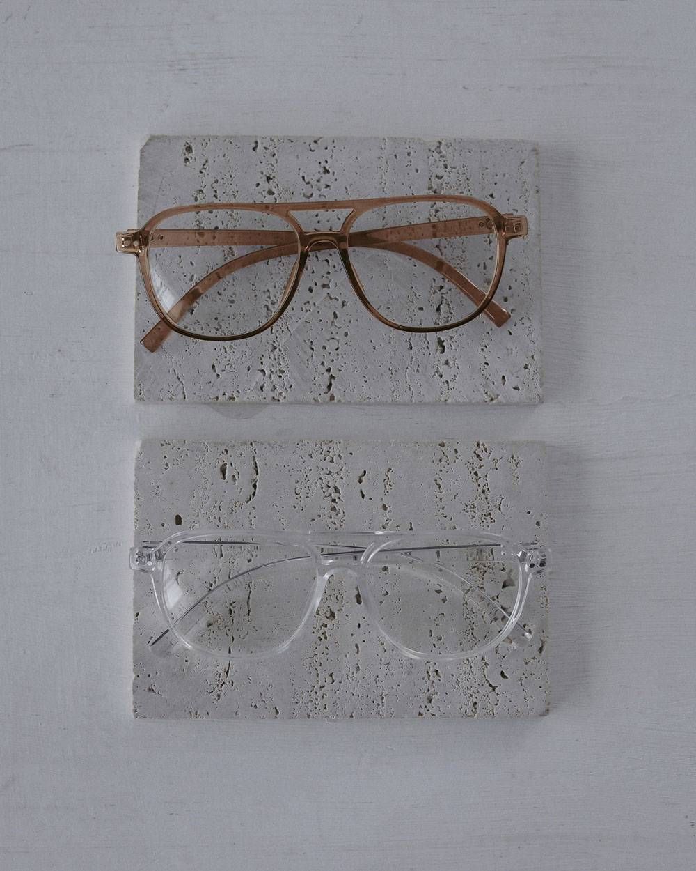 ボストン クリアメガネ (ブラウン) Clear Boston Glasses (Brown) / 27SS