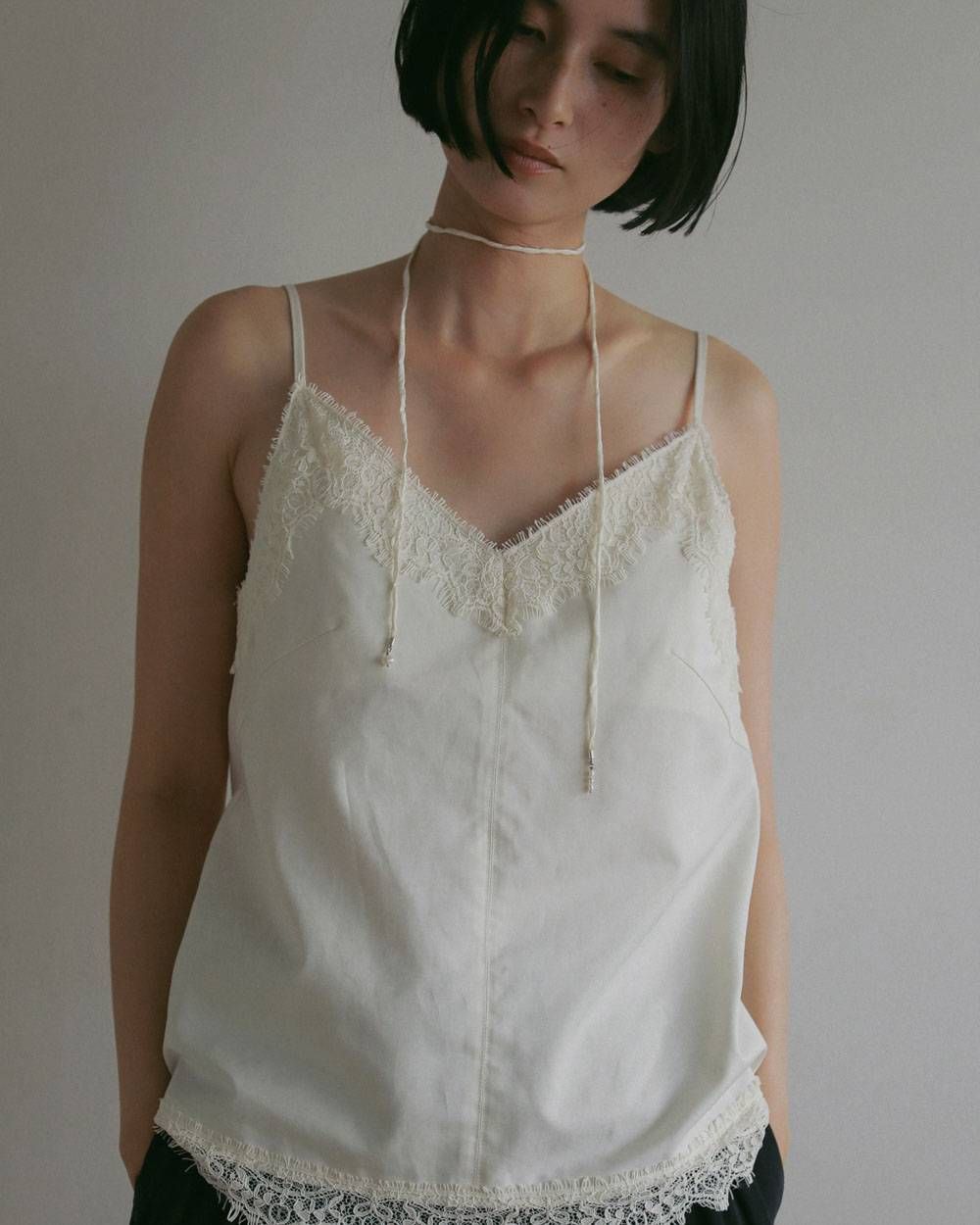 シルクコードチョーカー (アイボリー) Silk Cord Choker (Ivory) / 27SS