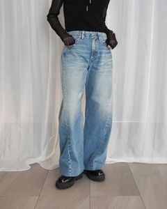 BOY JEAN TROUSERS (Vintage bleach blue) / ボーイジーントラウザーデニム (ヴィンテージブリーチブルー) / レディース