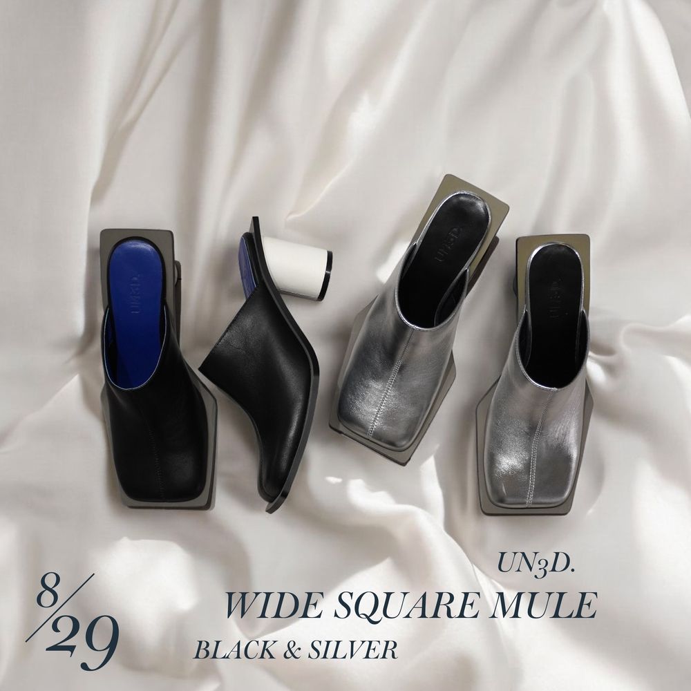 UN3D. WIDE SQUARE MULE 🩶