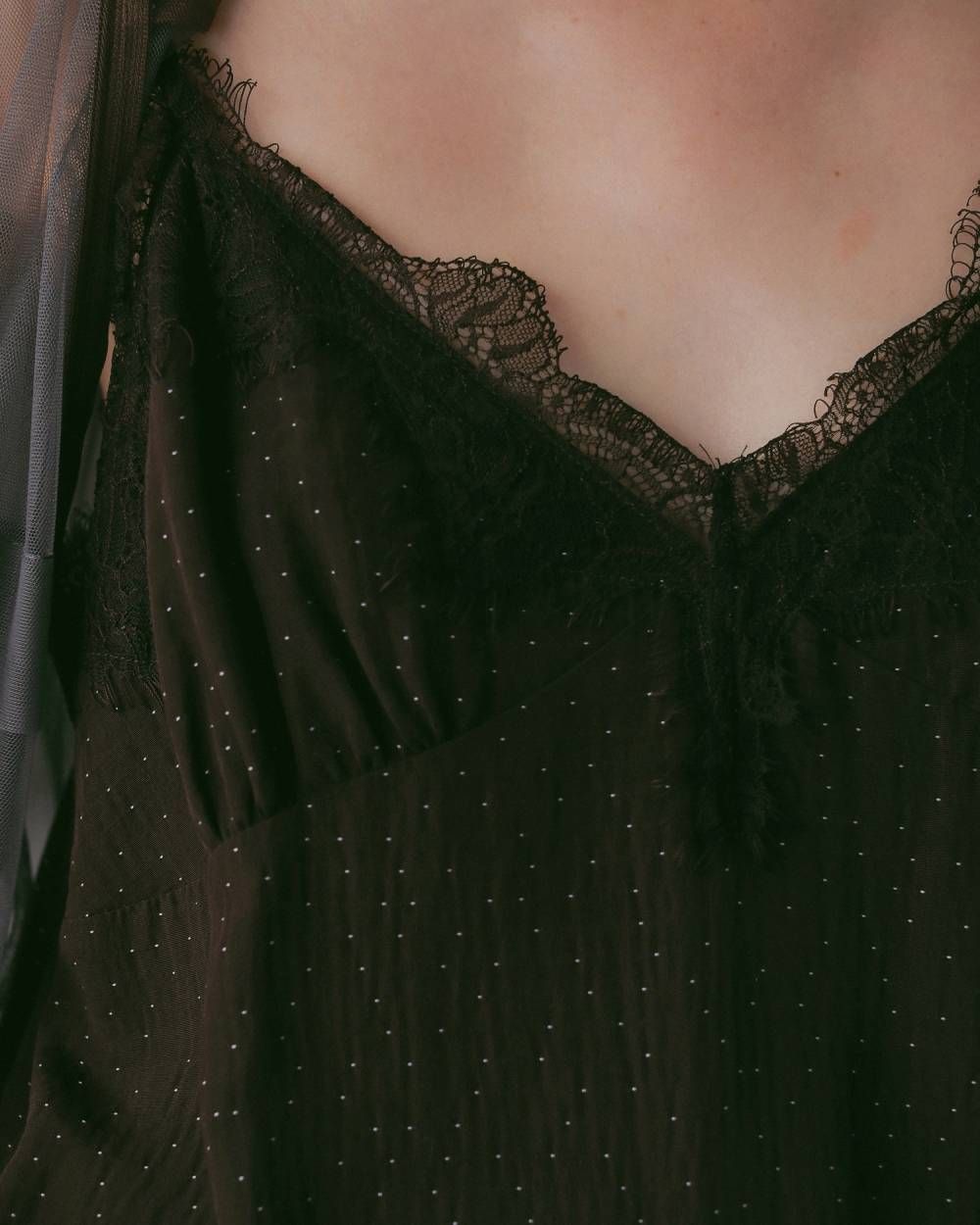ドットジャガード コンビネーション (ブラウン) Dot Jacquard Combinaison (Brown) / 27SS