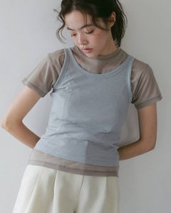 ウールタンクトップ (アイスブルー) Wool Rib Tanktop (Iceblue) / 27SS