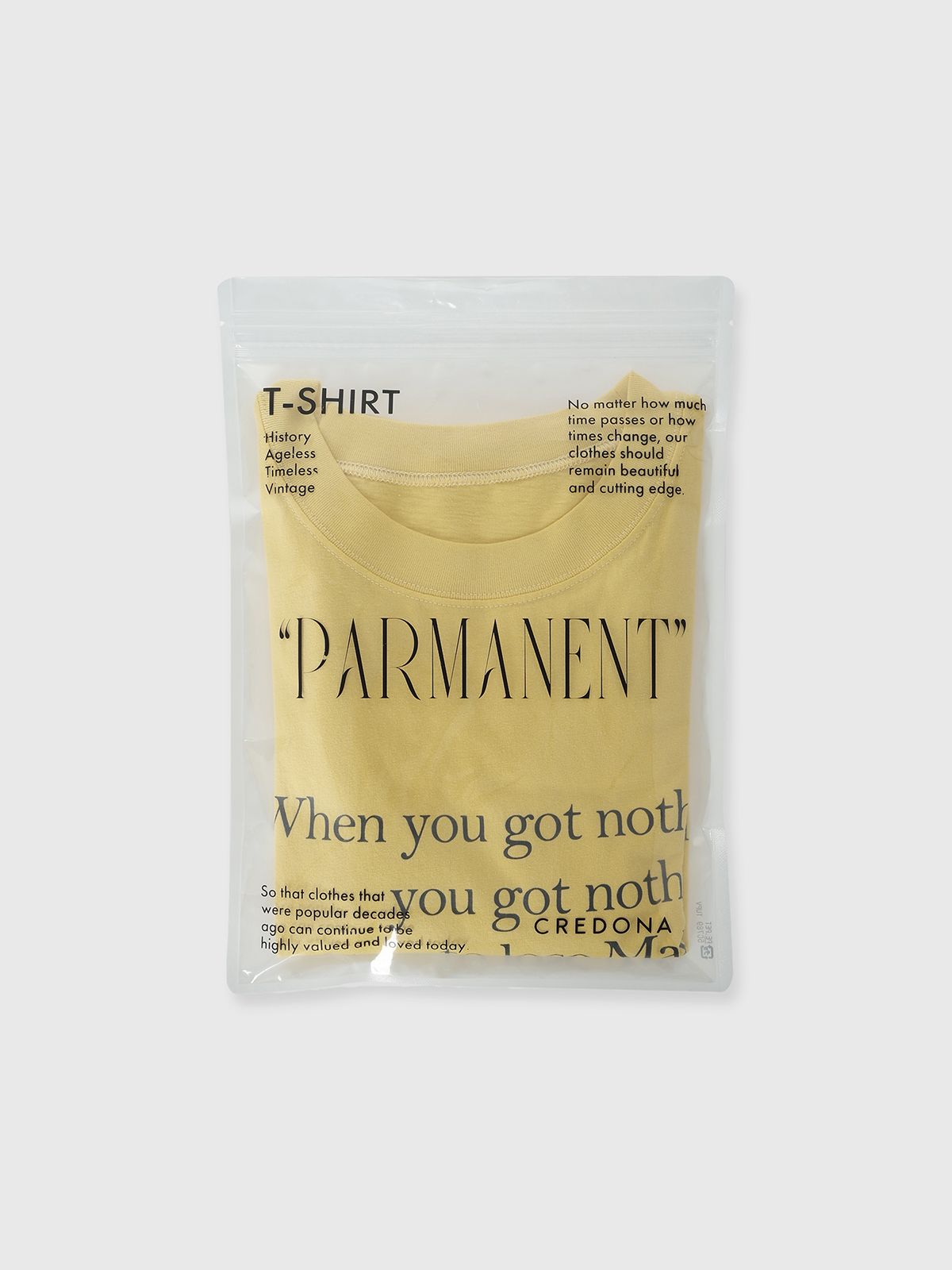 CREDONA - 【25SS】PARMANENT TEE / パーマネント Tシャツ