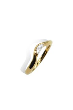 HALF MOON CURVA RING / ハーフムーン カーブ リング K10/K18 (イエローゴールド)
