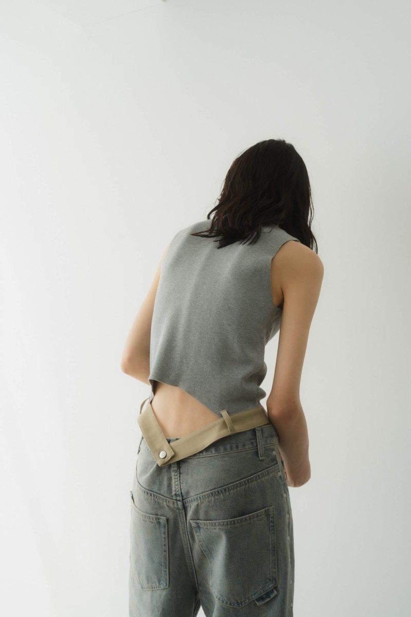 Knuth Marf - half zip knit tank top / ハーフジップ ニット Knuth Marf - half zip knit tank top / ハーフジップ ニット
