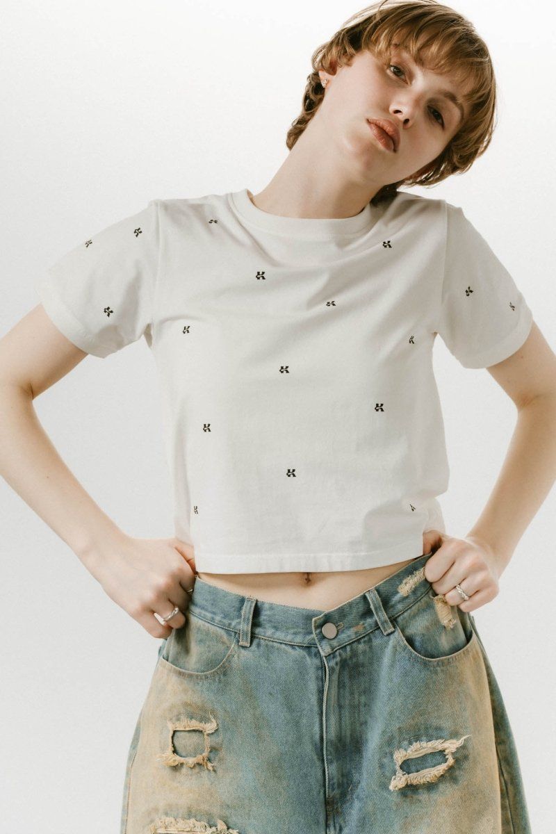 Knuth Marf - K motif mini T shirt / Kモチーフ ミニTシャツ