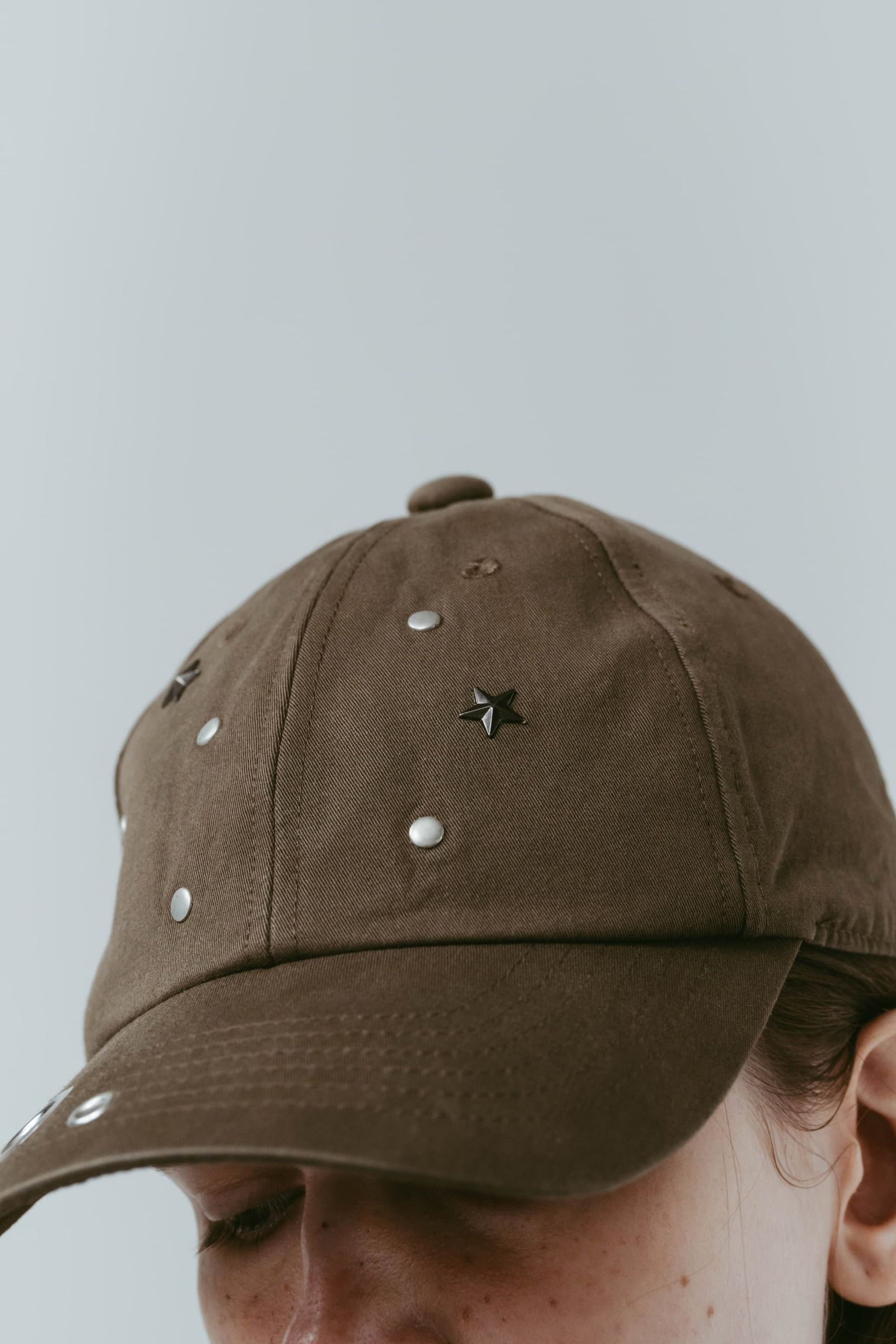 スタッズキャップ (ブラウン) studded cap (Brown) /  26SS