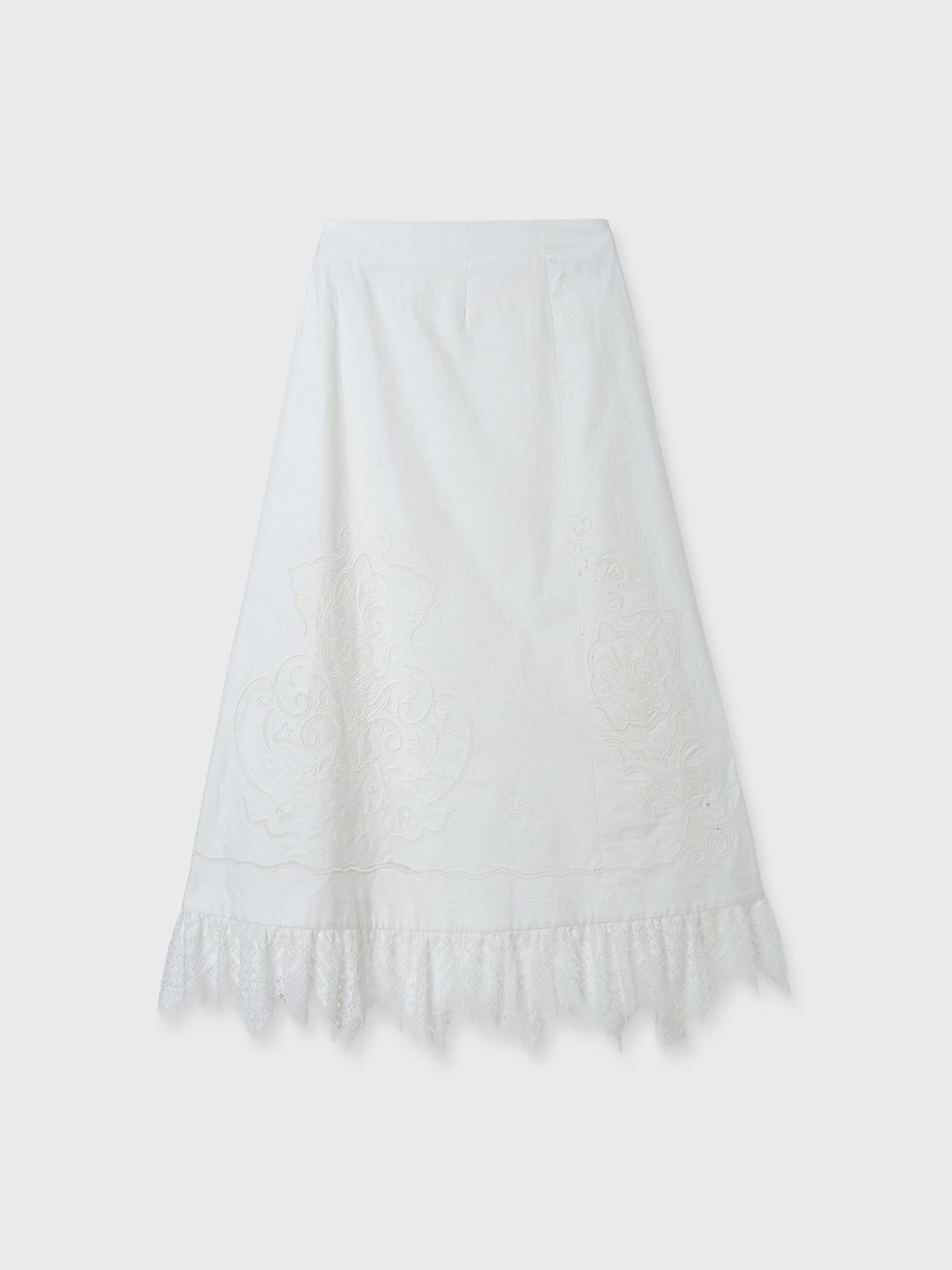 【25AW】VENEZIA LACE SKIRT / ヴェネツィアレーススカート (ホワイト)