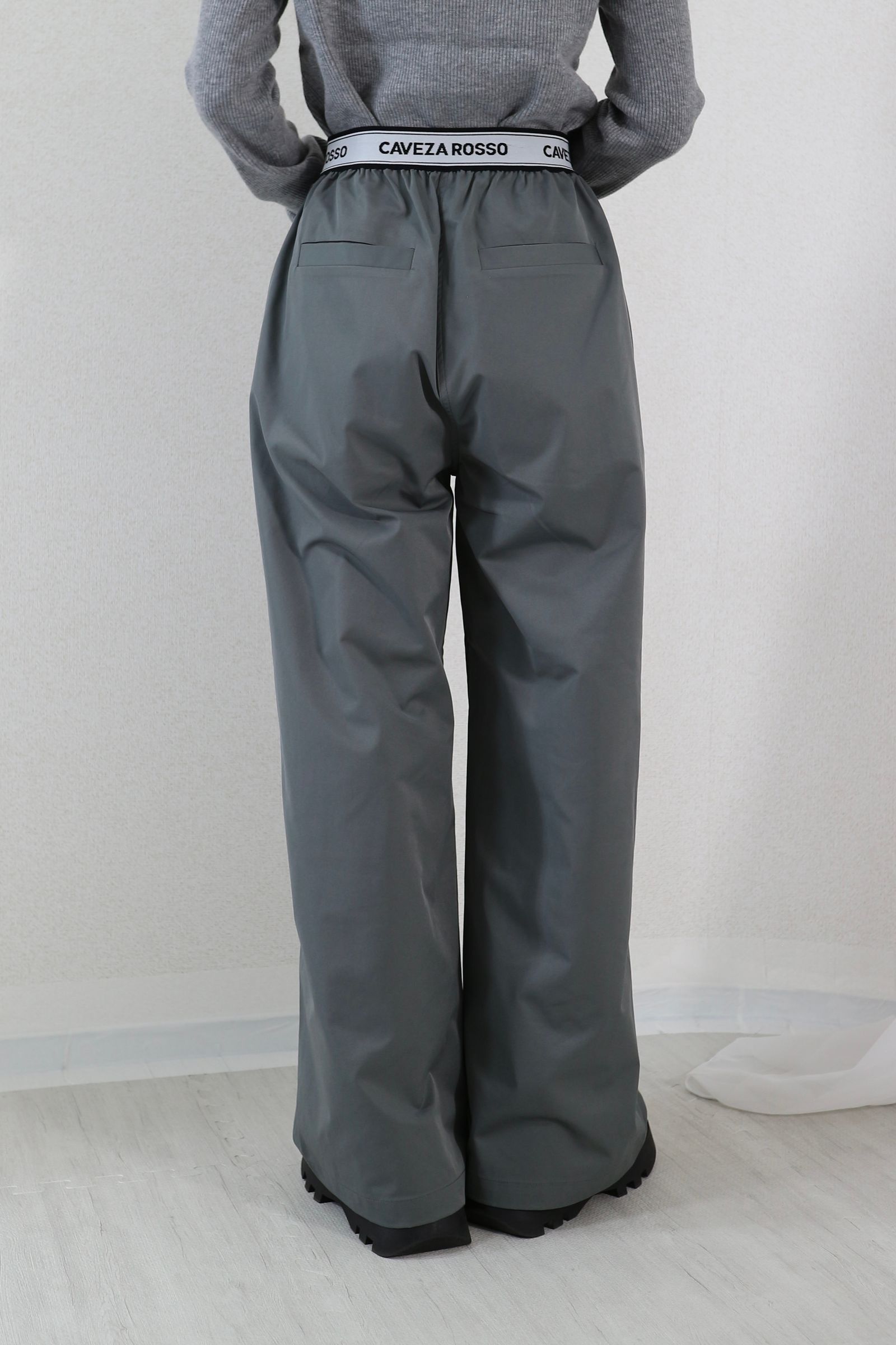 CAVEZA ROSSO - LOGO BELT STRAIGHT PANTS / ロゴベルト