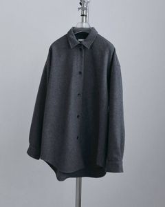 ウールオーバーシャツ (チャコールグレー) Wool Over Shirts (Charcoal gray) / 26AW 【6月29日まで期間限定予約】