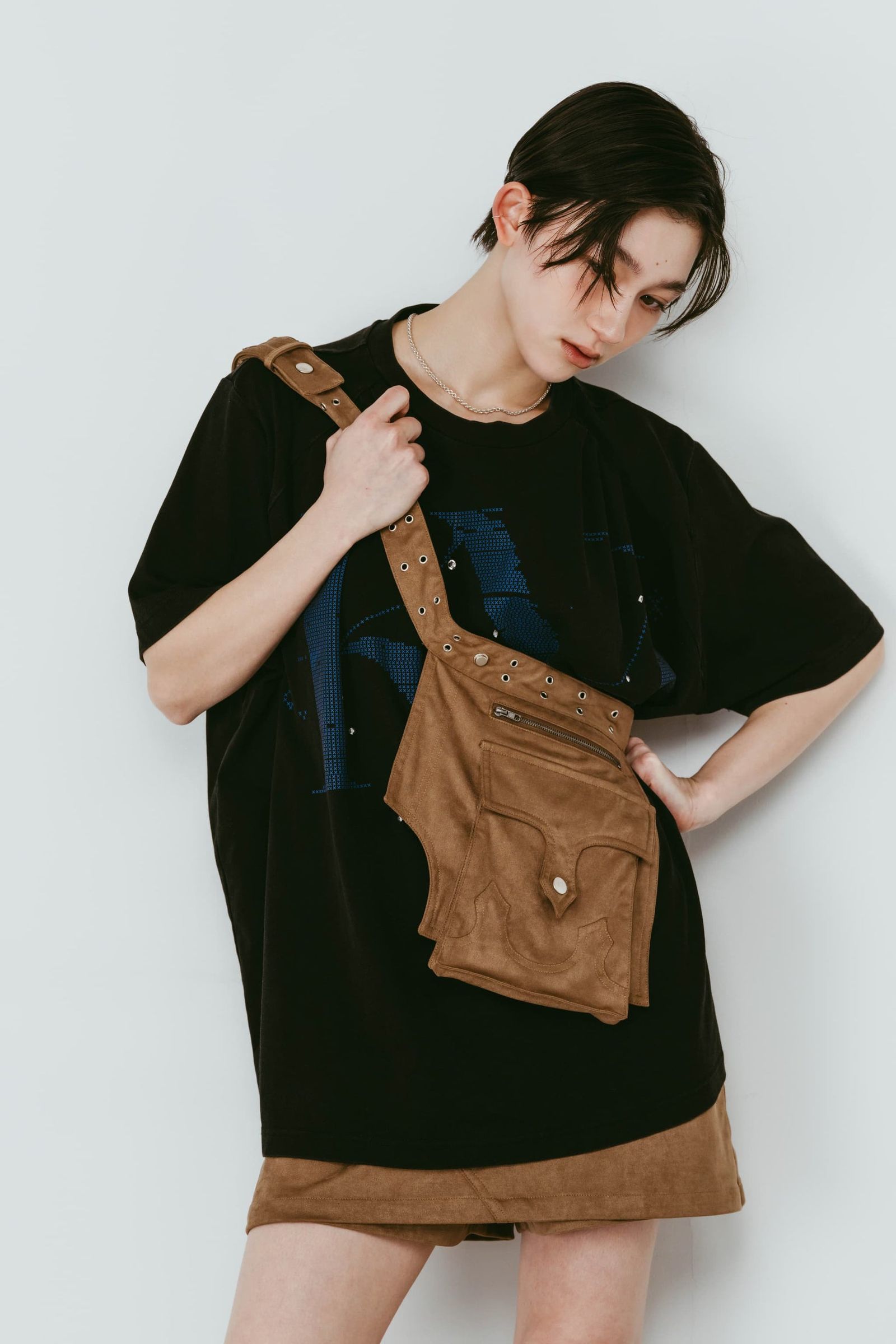 レイヤード スエードスコート (ブラウン) layered suede skort (Brown) /  26SS