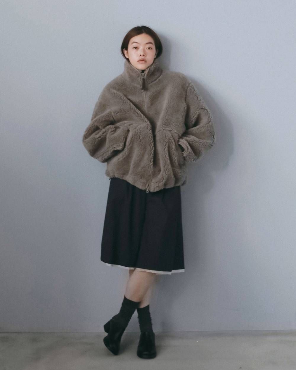 ボアジップブルゾン (ベージュ) Boa Zip Blouson (Beige) / 26AW 【6月29日まで期間限定予約】