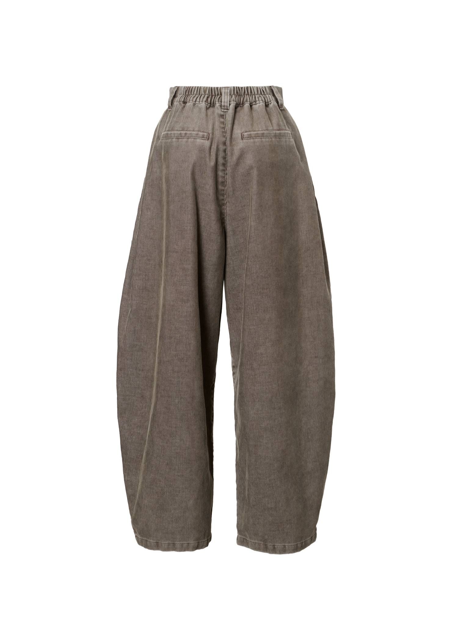 サイドタック コーデュロイ カーブパンツ (アーモンド) side tuck chemical wash corduroy curve PT (Almond) /  26AW