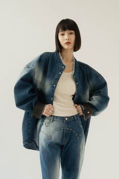 western denim over shirt(unisex) / ウエスタン デニムオーバーシャツ (ウシ) / 25SS