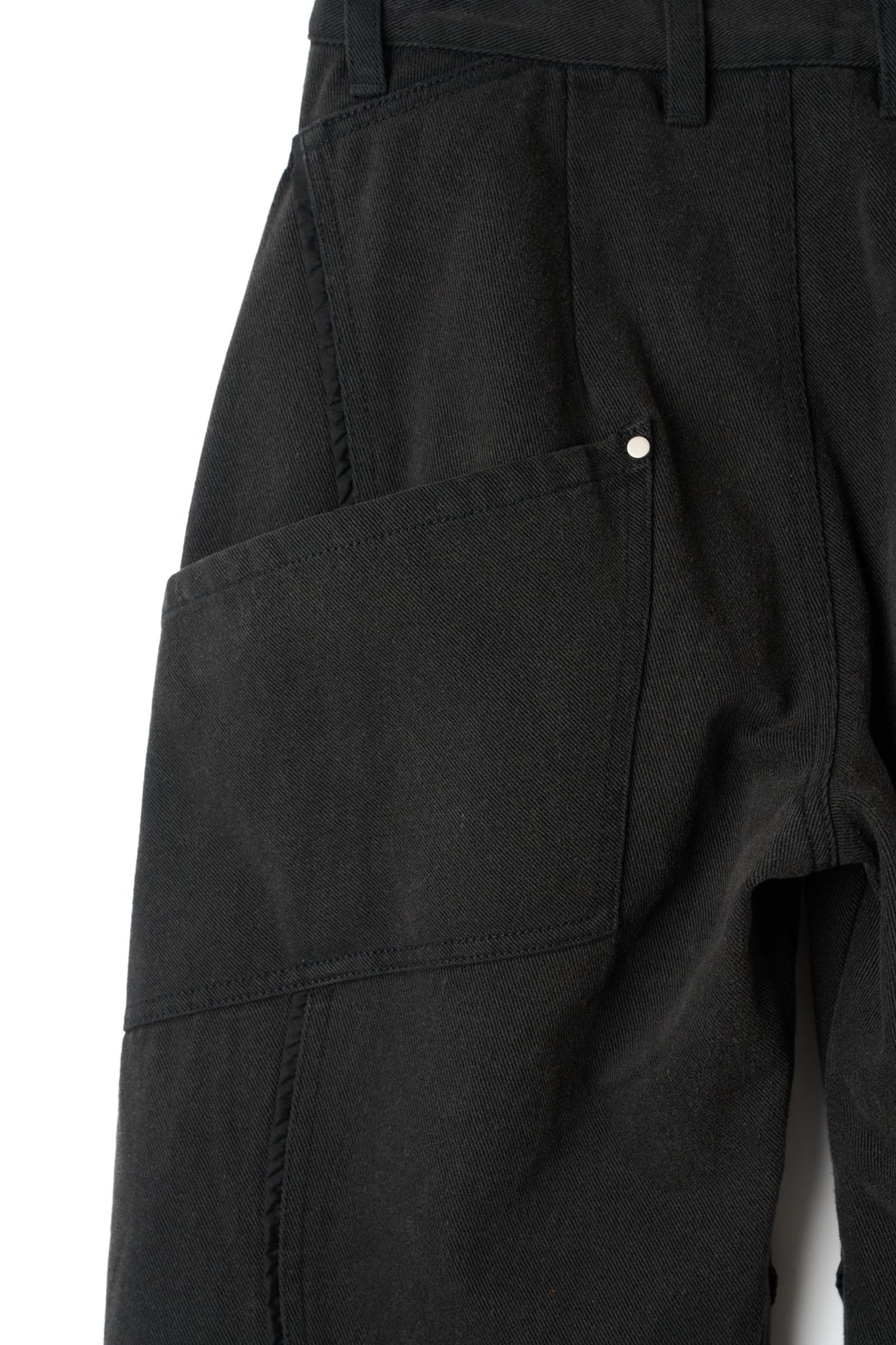 カーブ ユーティリティデニムパンツ (ブラック) curve utility denim pants(Black) (Blue) / 26AW