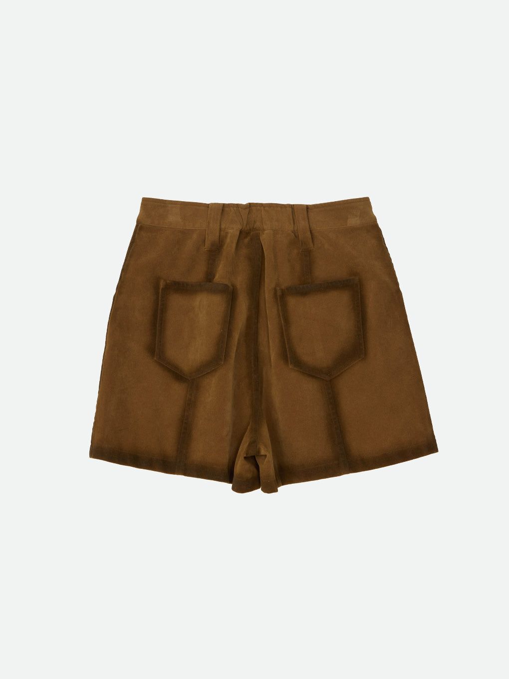 FAKE AGING SUEDE LIKE SHORT PANTS / フェイクエイジング スエードライクショートパンツ (キャメル)
