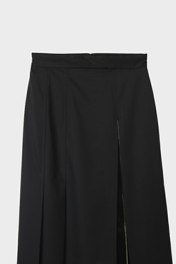 【25SS】SUPIMA ZIP SKIRT / ジップスカート (ブラック)