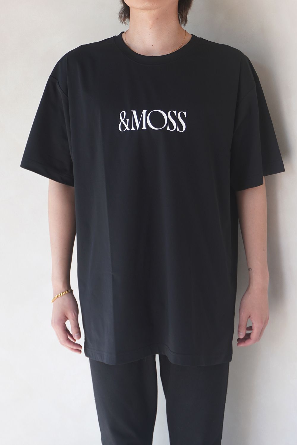 DRY TOUCH OVERSIZED T-SHIRTS / ドライタッチ オーバーサイズ Tシャツ (ブラック) / ユニセックス