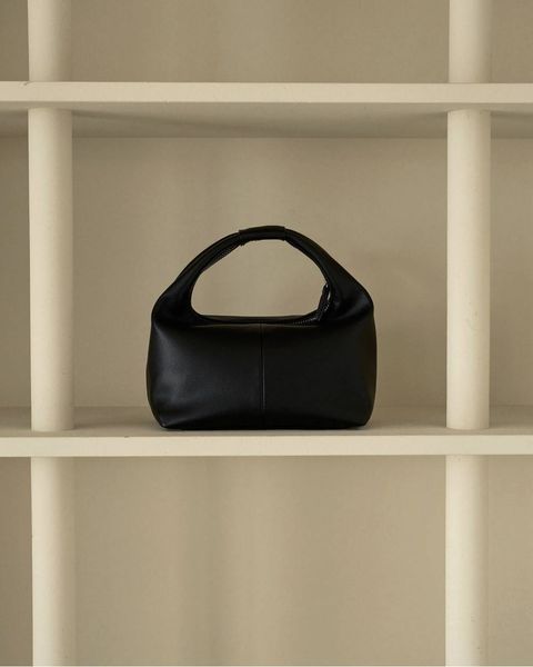 ワンハンドル レザーバッグ (ブラック) Onehandle Leather Bag (Black) / 26SS