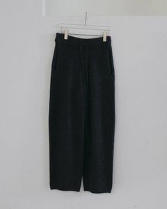 ニットコクーンパンツ (チャコールグレー) Knit Cocoon Pants (Charcoal gray) / 26AW 【6月29日まで期間限定予約】