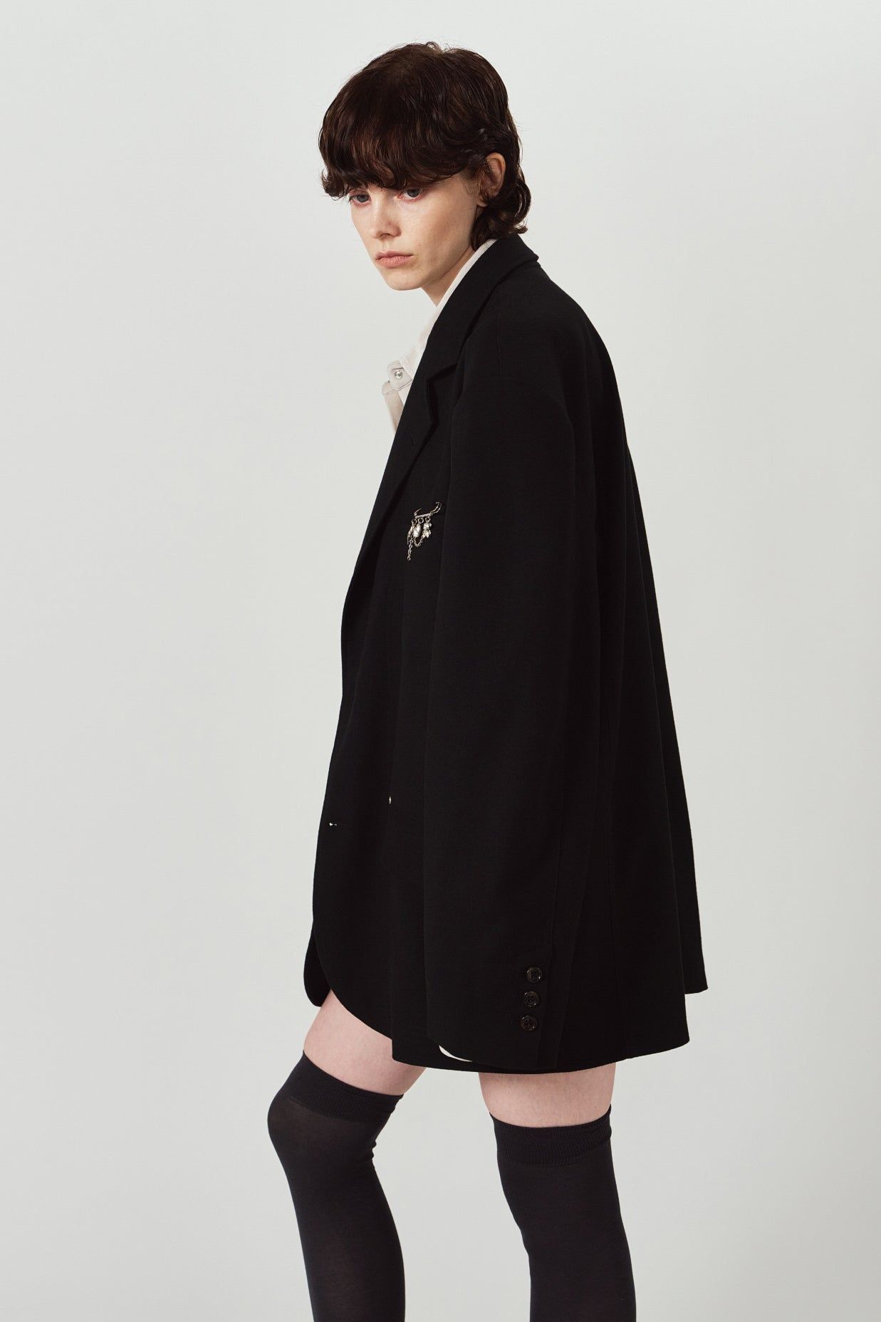 ユーティリティジャケット (ブラック) curve utility jacket(unisex) (Black) / 26AW