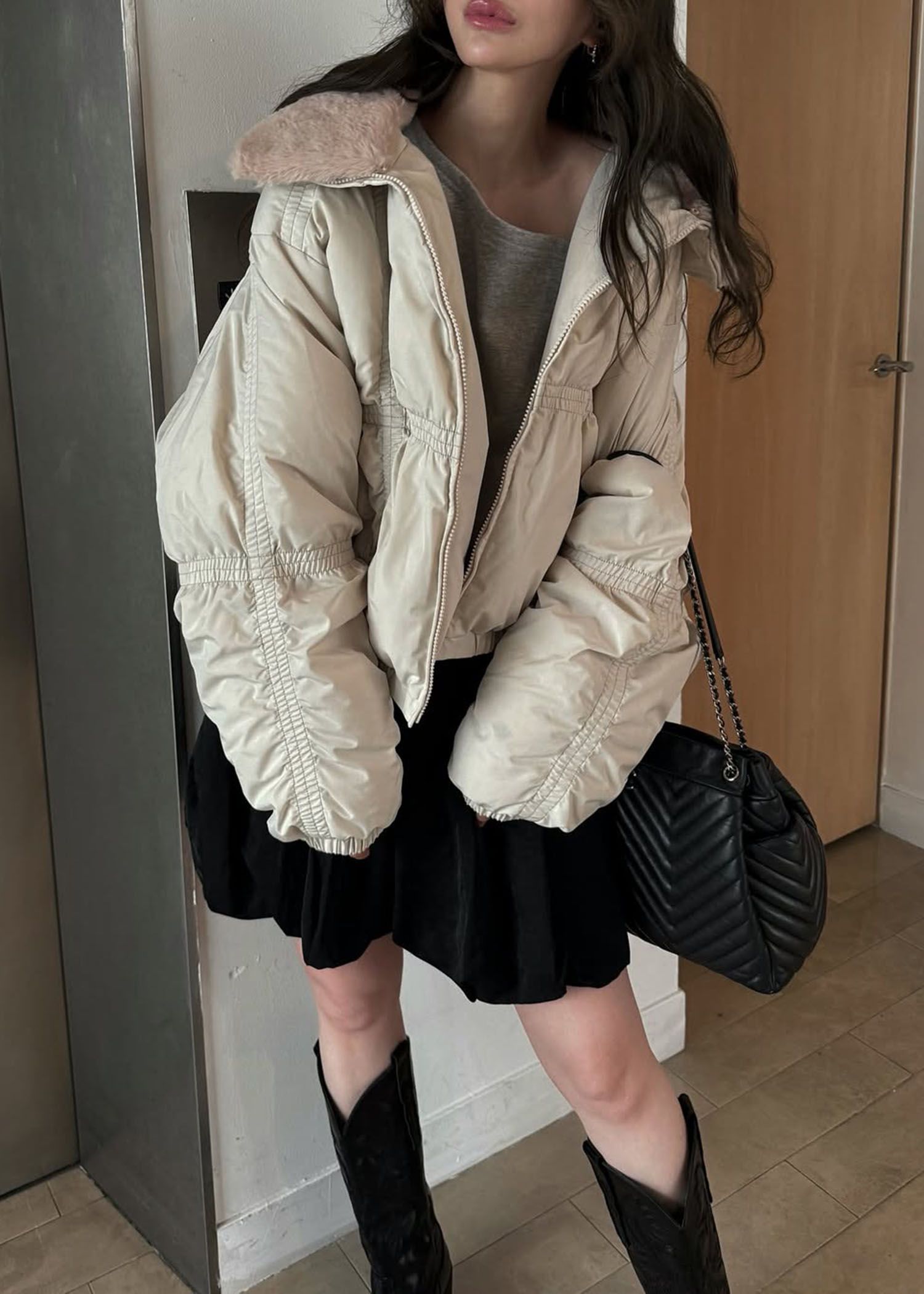 volume tuck balloon S/PT / ボリュームタックバルーン ショートパンツ (ブラック) / 25AW /