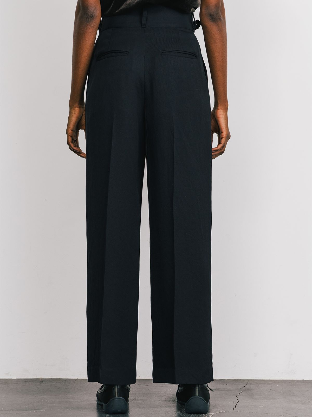 【25SS】ACETATE GURKHA PANTS / アセテート グルカパンツ (ブラック)