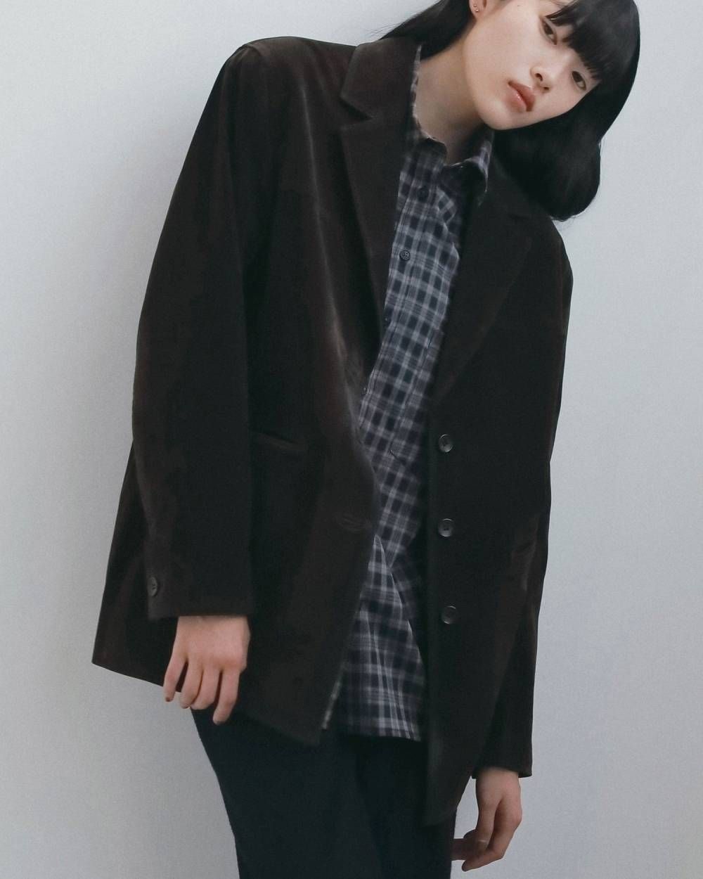 エコスエードジャケット (ダークブラウン) Eco Suede Jacket (Dark brown) / 26AW 【6月29日まで期間限定予約】