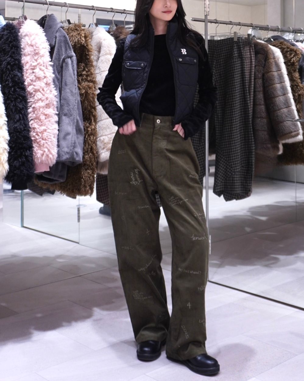 【BF割引対象12/2まで】【25AW】Puffer Vest / パファーベスト (ブラック)