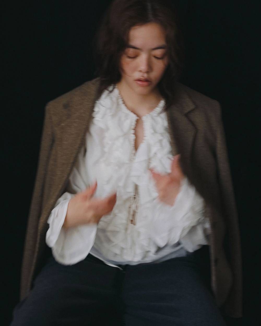 ヘリンボーン ウール ジャケット (ベージュ) Herringbone Wool Jacket (Beige) /  26AW