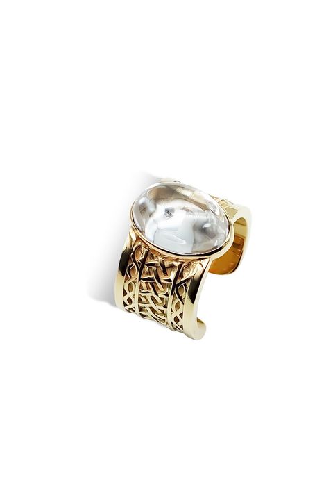 ARCHAIC MURAL MOISSANITE RING / アルカイック ミューラル モアサナイト リング STERLING SILVER 925 (ゴールドベルメイユ)